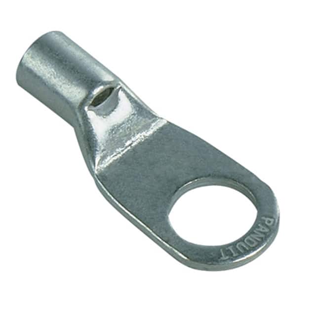 S6-14R-T CONN RING FLAT 6AWG #1/4 CRIMP