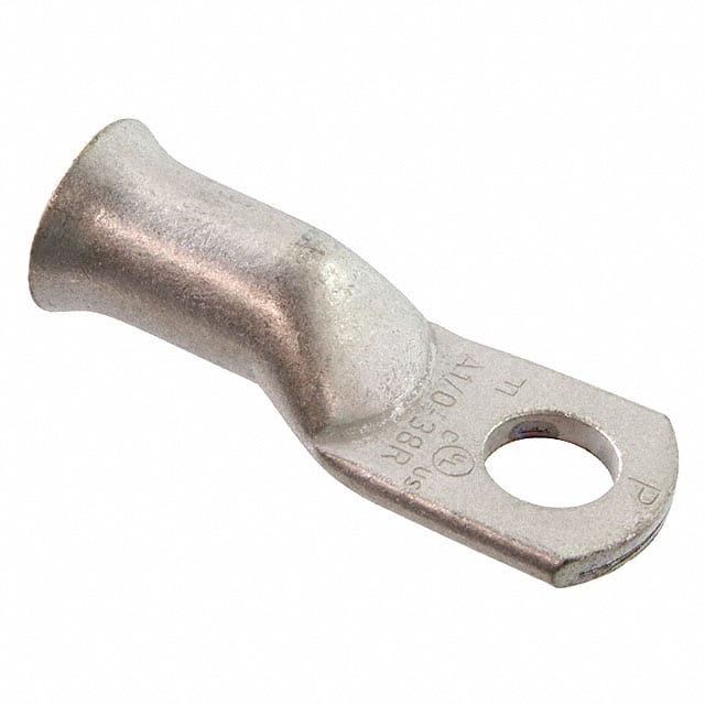 A1/0-38R-C BATTERY CABLE LUG, 1/0 AWG, 3/8"