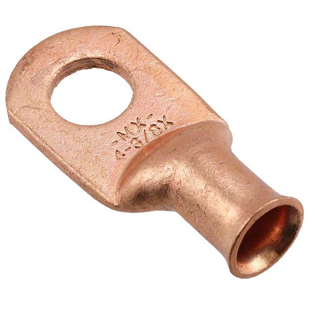0192210459 CONN RING FLAT 4AWG #3/8 CRIMP