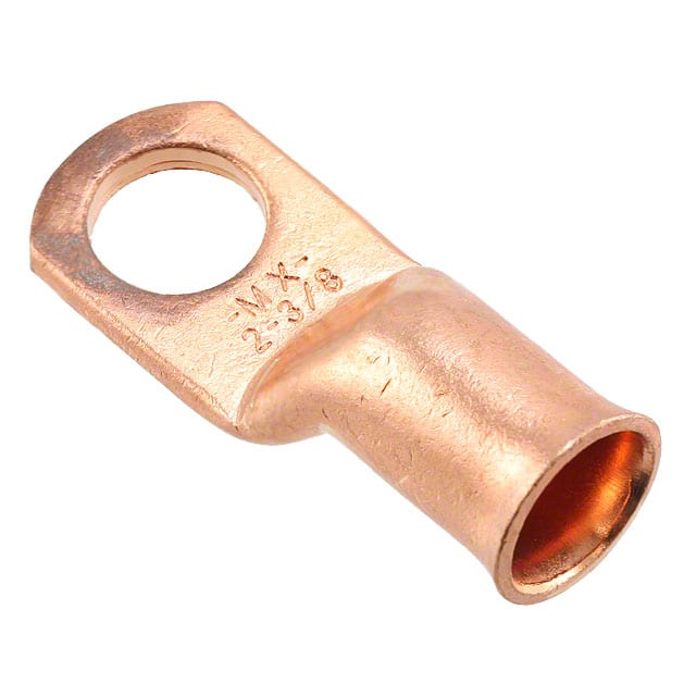 0192210380 CONN RING FLAT 2AWG #3/8 CRIMP