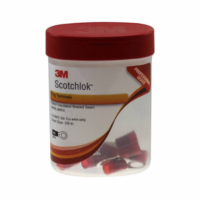 MN8-38RX-BOTTLE CONNRINGCIRC8AWG#3/8 10PC/BOTTLE