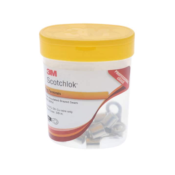 M4-38RX-BOTTLE CONN RING CIRC 4AWG #3/8 10PC