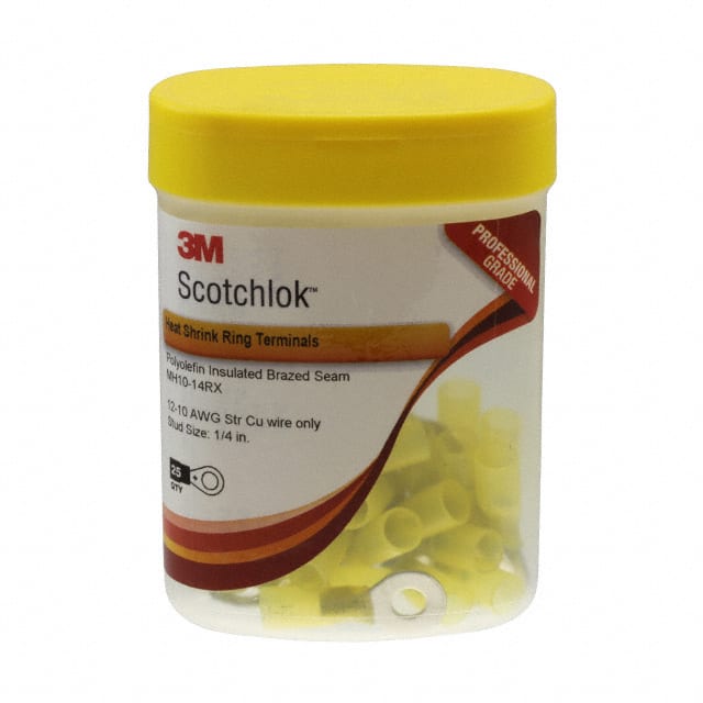 MH10-14RX-BOTTLE CONN RING CIRC 10-12AWG 1/4 25PC