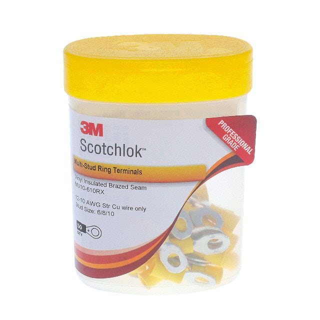 MV10-610RX-BOTTLE CONN RING MULTSTUD 10-12AWG 50PC
