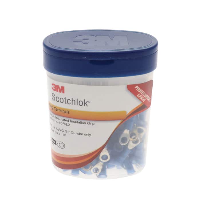 MNG14-10R/LX-BOTTLE CONN RING CIRC 14-16AWG 10 100PC