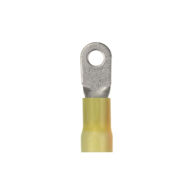 PV4-38R-T CONN RING FLAT 4AWG #3/8 CRIMP