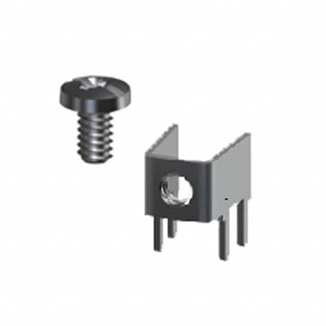 8190-SEMS TERM SCREW 6-32 4 PIN PCB RA