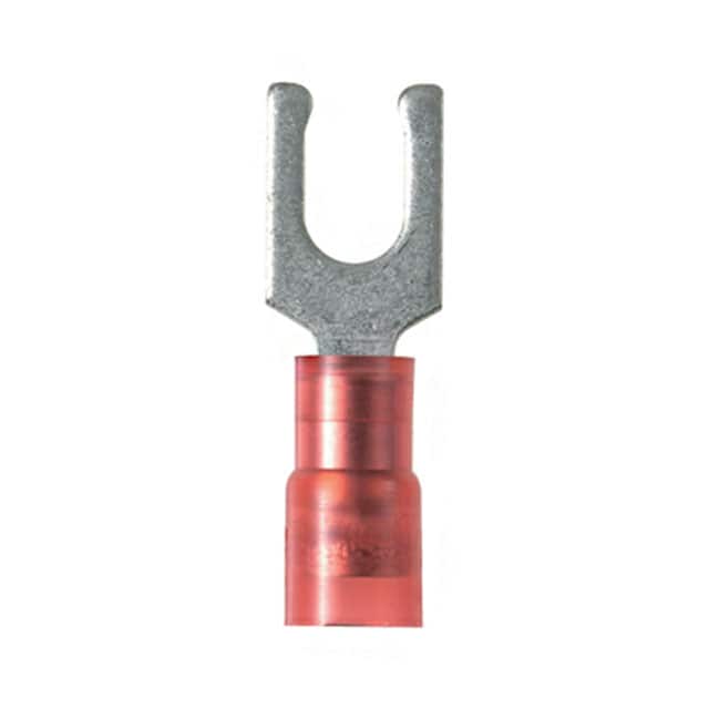 PN18-6LFW-C CONN SPADE TERM 18-22AWG #6 RED