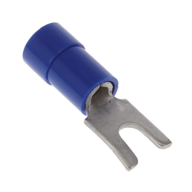 0191310025 CONN SPADE TERM 14-16AWG #4 BLU