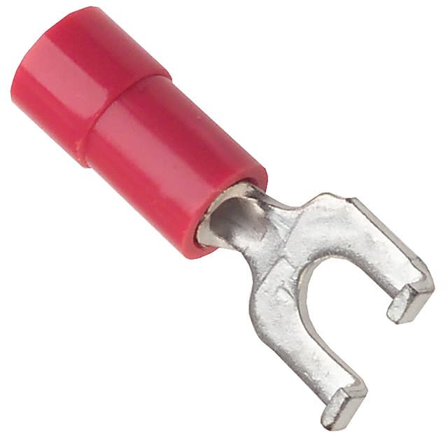 0191210005 CONN SPADE TERM 18-22AWG #6 RED