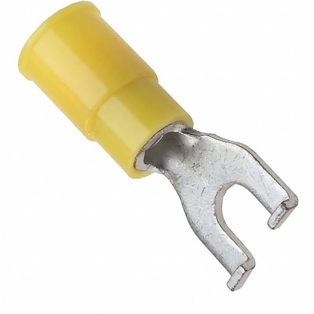 0191210053 CONN SPADE TERM 10-12AWG #8 YEL