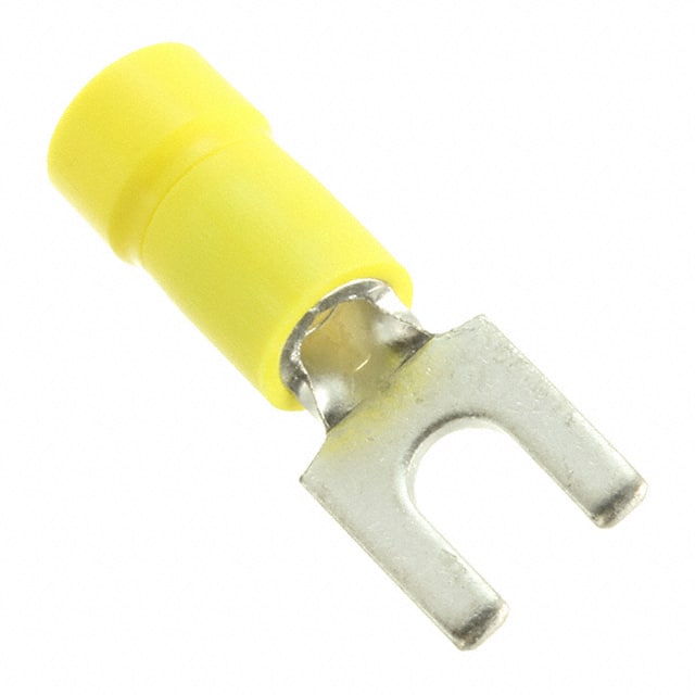 PV10-8F-L CONN SPADE TERM 10-12AWG #8 YEL