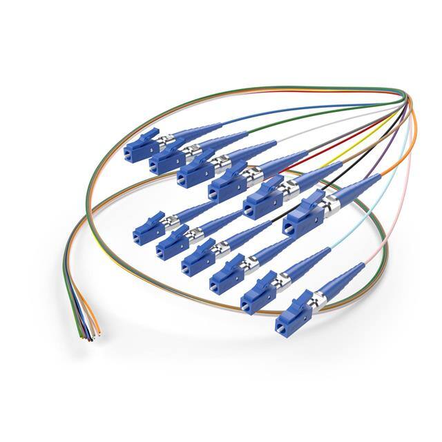 FJ9LCX-01M-12FR-900 PIGTAIL 12STR SM 900UM LC 1M