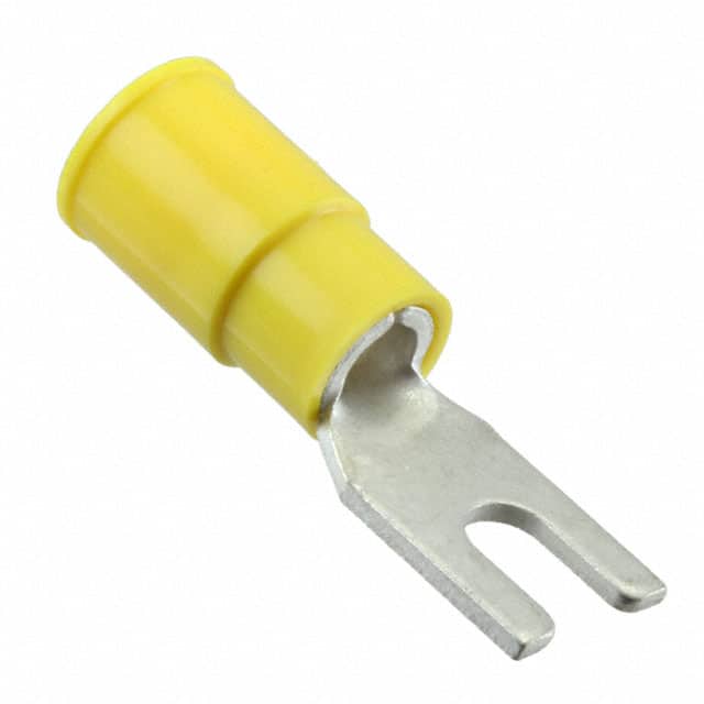 0191310006 CONN SPADE TERM 10-12AWG #6 YEL