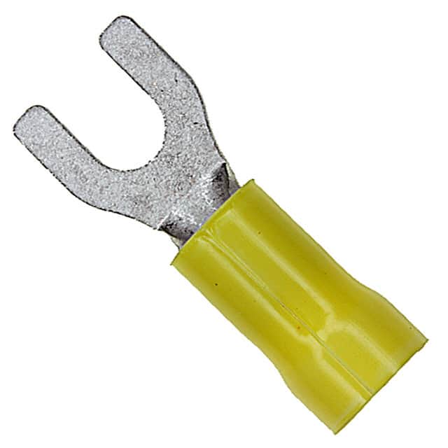 342197-1 CONN SPADE TERM 10-12AWG #6 YEL