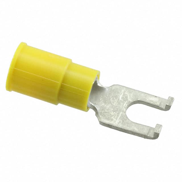 0191210047 CONN SPADE TERM 10-12AWG #8 YEL