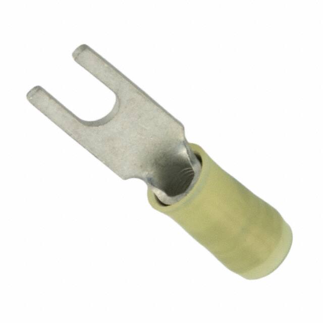 325197 CONN SPADE TERM 10-12AWG #8 YEL