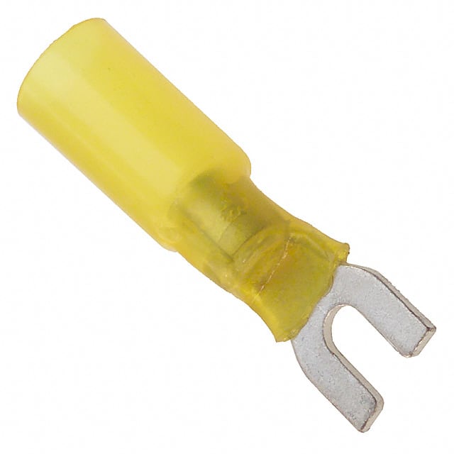 0191640069 CONN SPADE TERM 10-12AWG #6 YEL