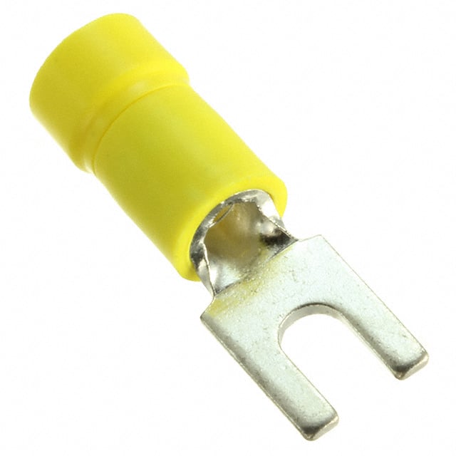 PV10-6F-E CONN SPADE TERM 10-12AWG #6 YEL