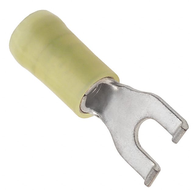 0191270086 CONN SPADE TERM 10-12AWG #8 YEL