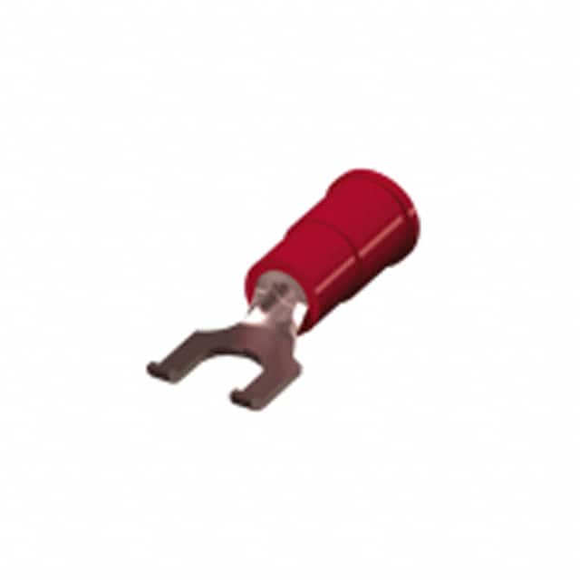 8245 CONN SPADE TERM 18-22AWG #6 RED