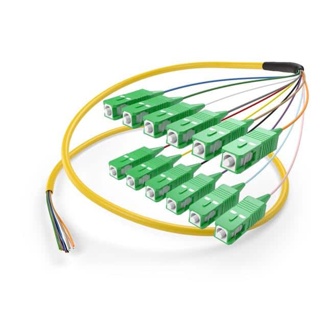 FJ9SCAX-03M-12FR FIBER PIGTAIL 12STR SM SC/APC 3M