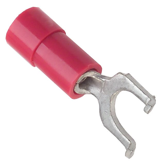 0191210009 CONN SPADE TERM 18-22AWG #10 RED