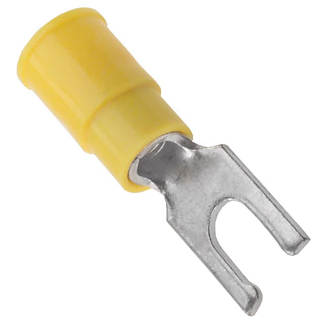 0190990038 CONN SPADE TERM 10-12AWG #8 YEL