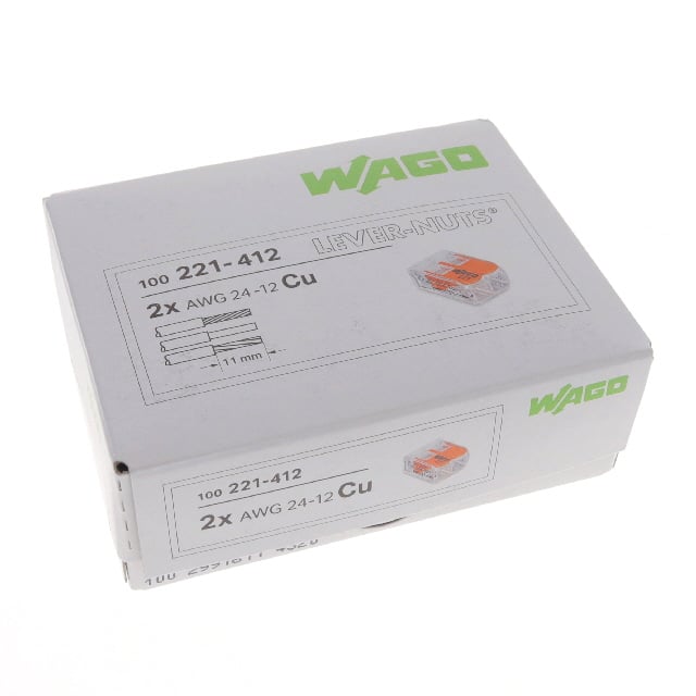 221-412/K194-4045 SPLICE LEVER 24-12AWG 2POS 100PC