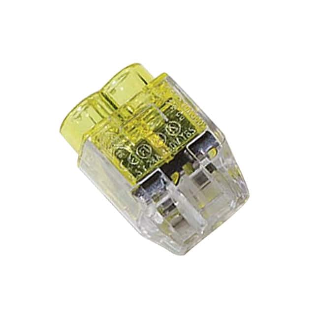 148-90048 WIRE CONN PUSH 2PORT YLW