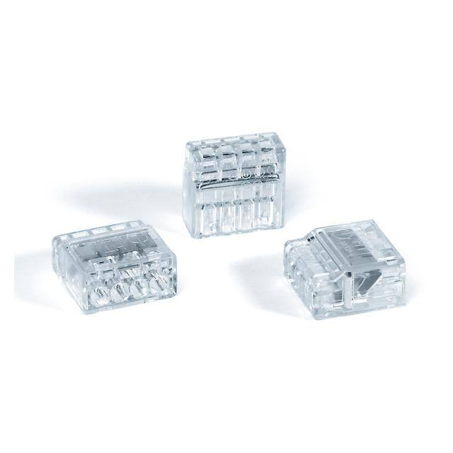 148-90038 WIRE CONN PUSH 4PORT CLR
