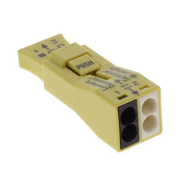 873-902/PW25-200 PUSHWIRE SPLICE 2POS YELLOW 200
