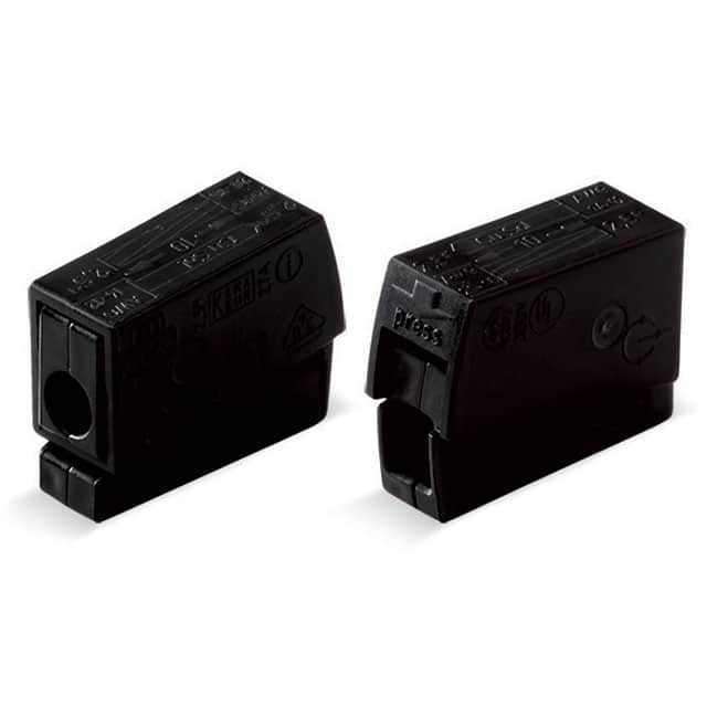 224-104 PUSHWIRE INLINE CONNECTOR; BLACK