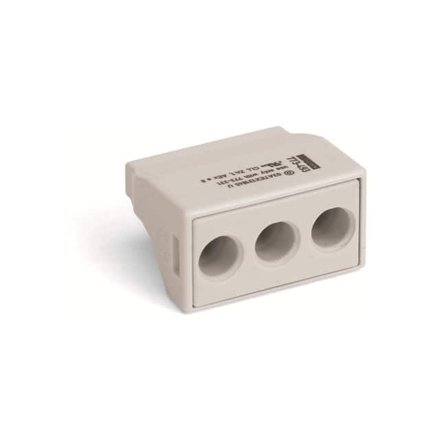 773-493 PUSH WIRE CONNECTOR; 3-CONDUCTOR