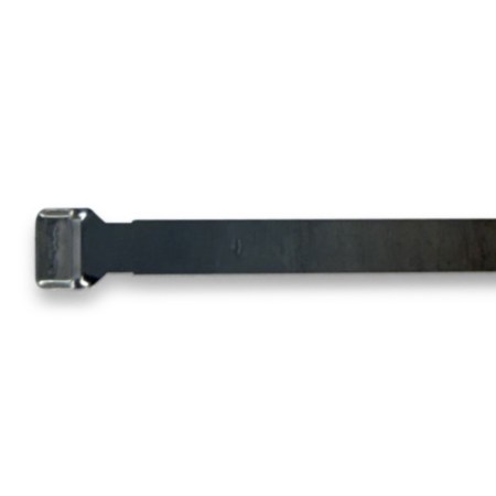 A10086 The Qualtek A10086 is a 1/4-inch flat stainless steel shield termination band qualified to the M85049/128-3 aerospace standard. It provides vibration-resistant EMI/RFI grounding and strain relief for wire harnesses.