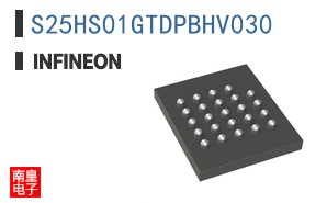 S25HS01GTDPBHV030 The Infineon S25HS01GTDPBHV030 is a 1Gb SPI/Quad NOR Flash memory device. It operates with a voltage range of 1.7V to 2V and a clock speed of up to 133MHz.