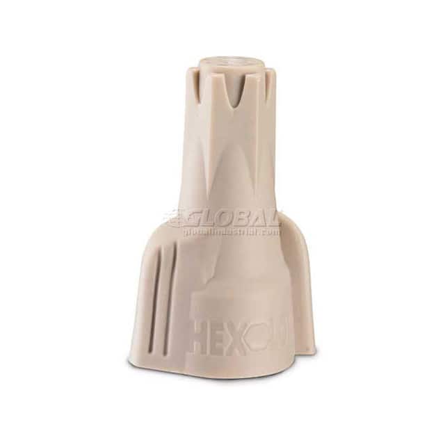 B524483 CONN WIRE CAP TAN TWIST 100 PK