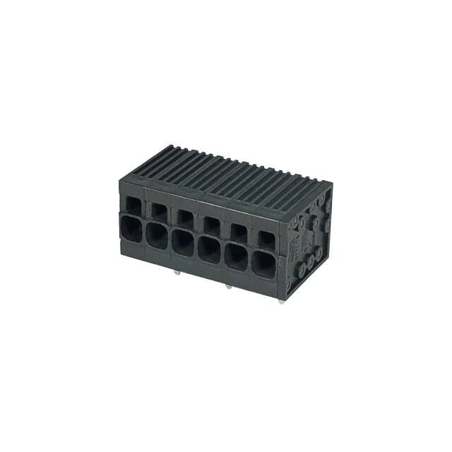 0177-7606 TERM BLK 6POS 6.35MM PID PLG