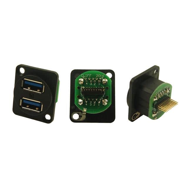 CP30105 XLR DUAL USB3 CSK HOLES