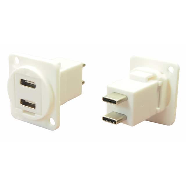 CP30212W FT DUAL USBC F-M CSK WHITE