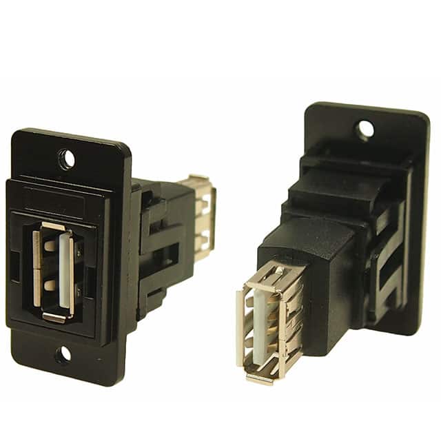 CP30708NMB440 DUALSLIM BLKMTL USB2 A-A #4-40