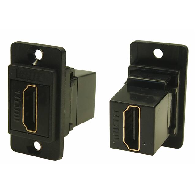 CP30700G DUALSLIM HDMI F-F BLACK PLASTIC
