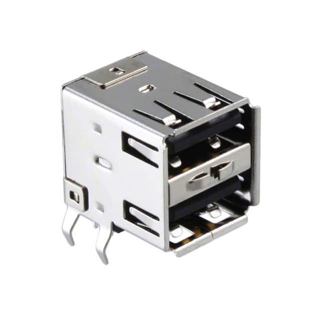 1002-004-01010 CONN RCPT USB2.0 TYPEA STACK R/A