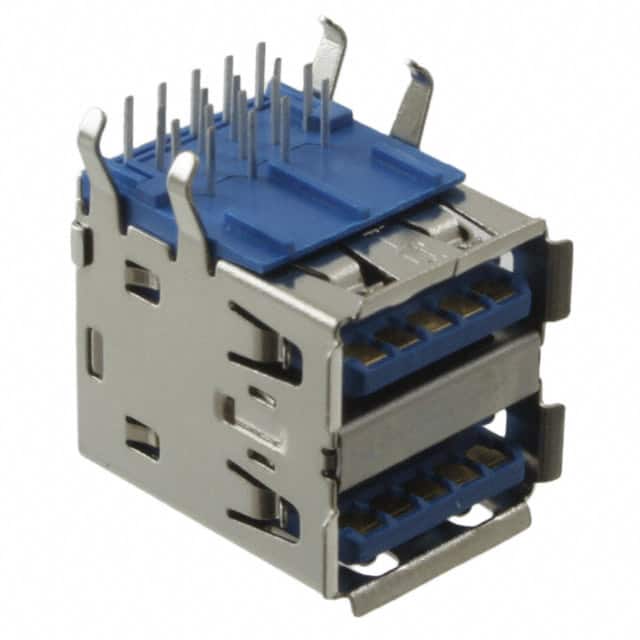 1003-004-01010 CONN RCPT USB3.0 TYPEA STACK R/A