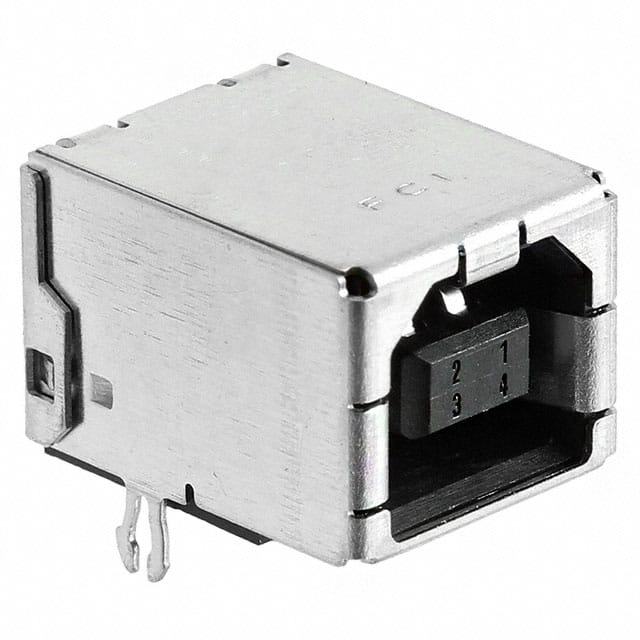 61729-1011BLF CONN RCPT USB2.0 TYPEB 4POS R/A