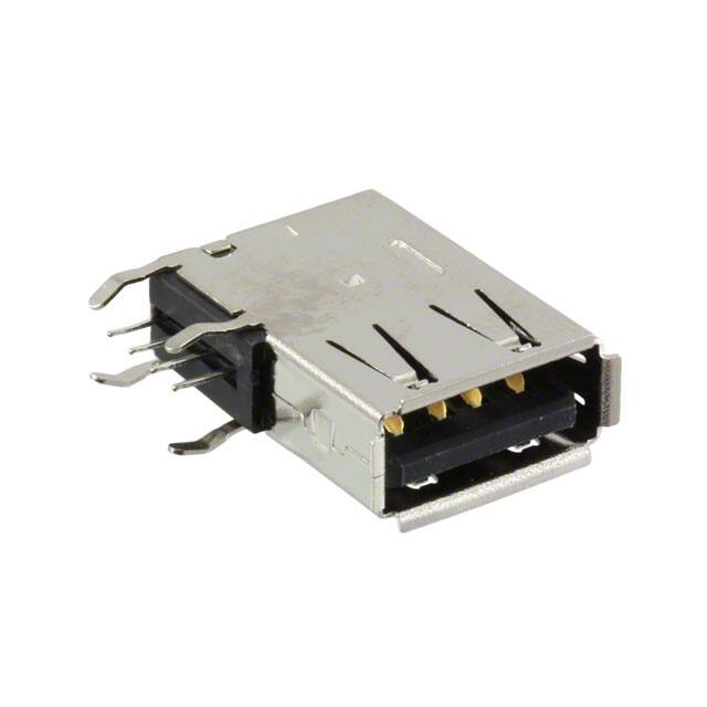 0482040001 CONN RCPT USB2.0 TYPEA 4POS R/A