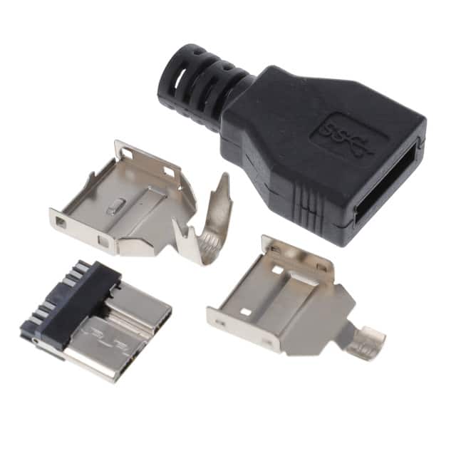1003-026-BL-KIT CONN KIT W/HOOD MICRO USB TYPE B