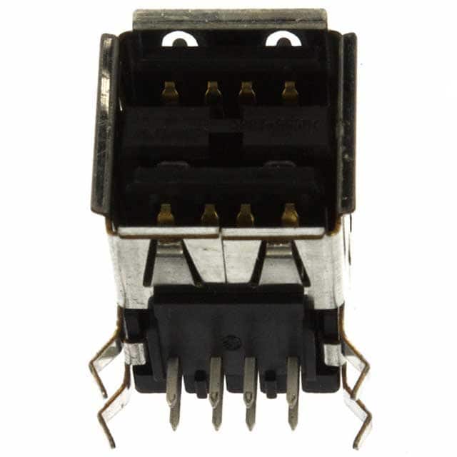 5787617-1 CONN RCPT USB2.0 TYPEA STACK R/A