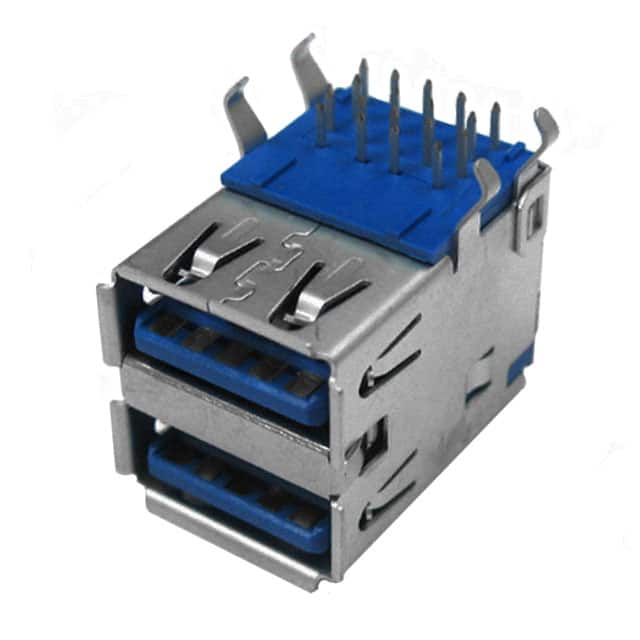 692141030100 CONN RCPT USB3.0 TYPEA STACK R/A