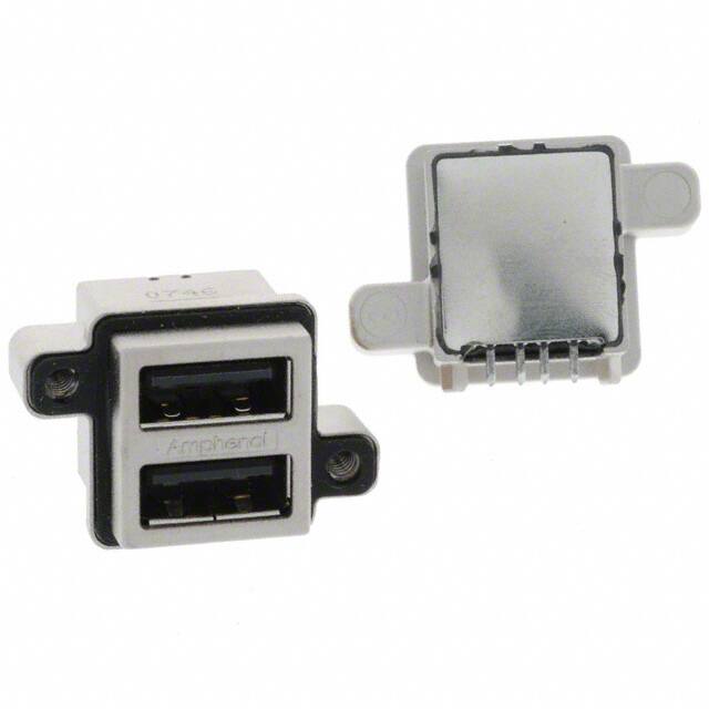 MUSB-C111-30 CONN RCPT USB2.0 A STACK PCB R/A